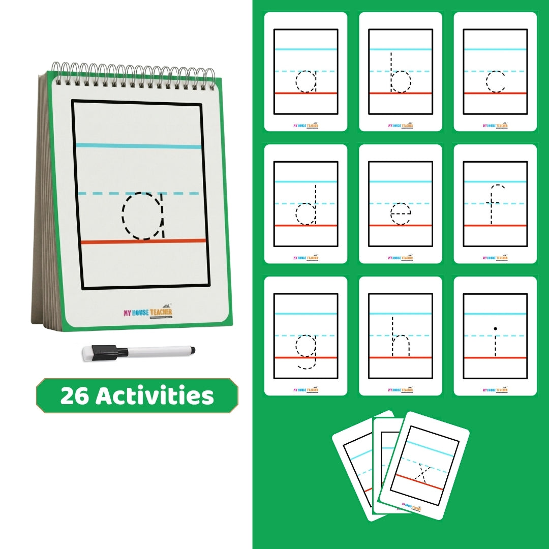 Small a to z Alphabet Tracing Reusable Flashcards – My House Teacher