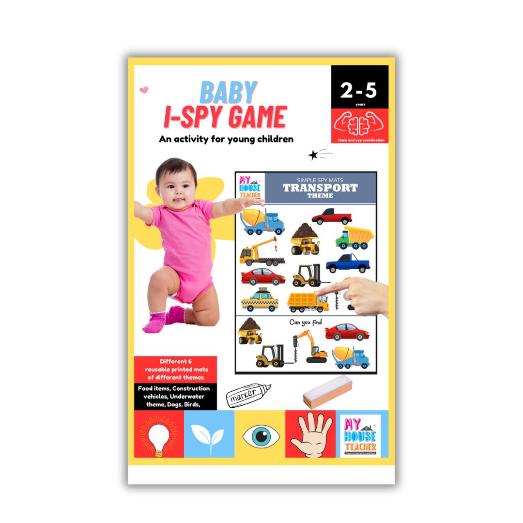 Ispy Busy Bag- Picture Search Reusable Mats Activity for babies and toddlers