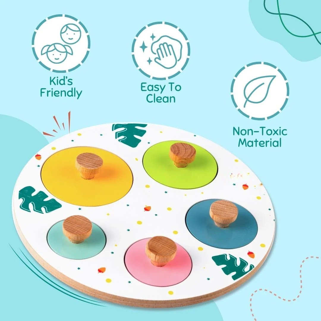 Cute Wooden Peekaboo Board for Kids