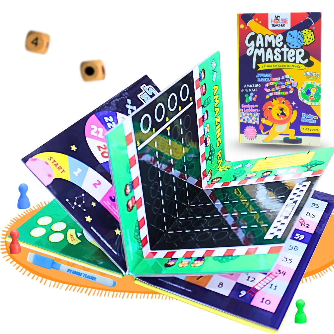 5-in-1 Portable Board Game Book
