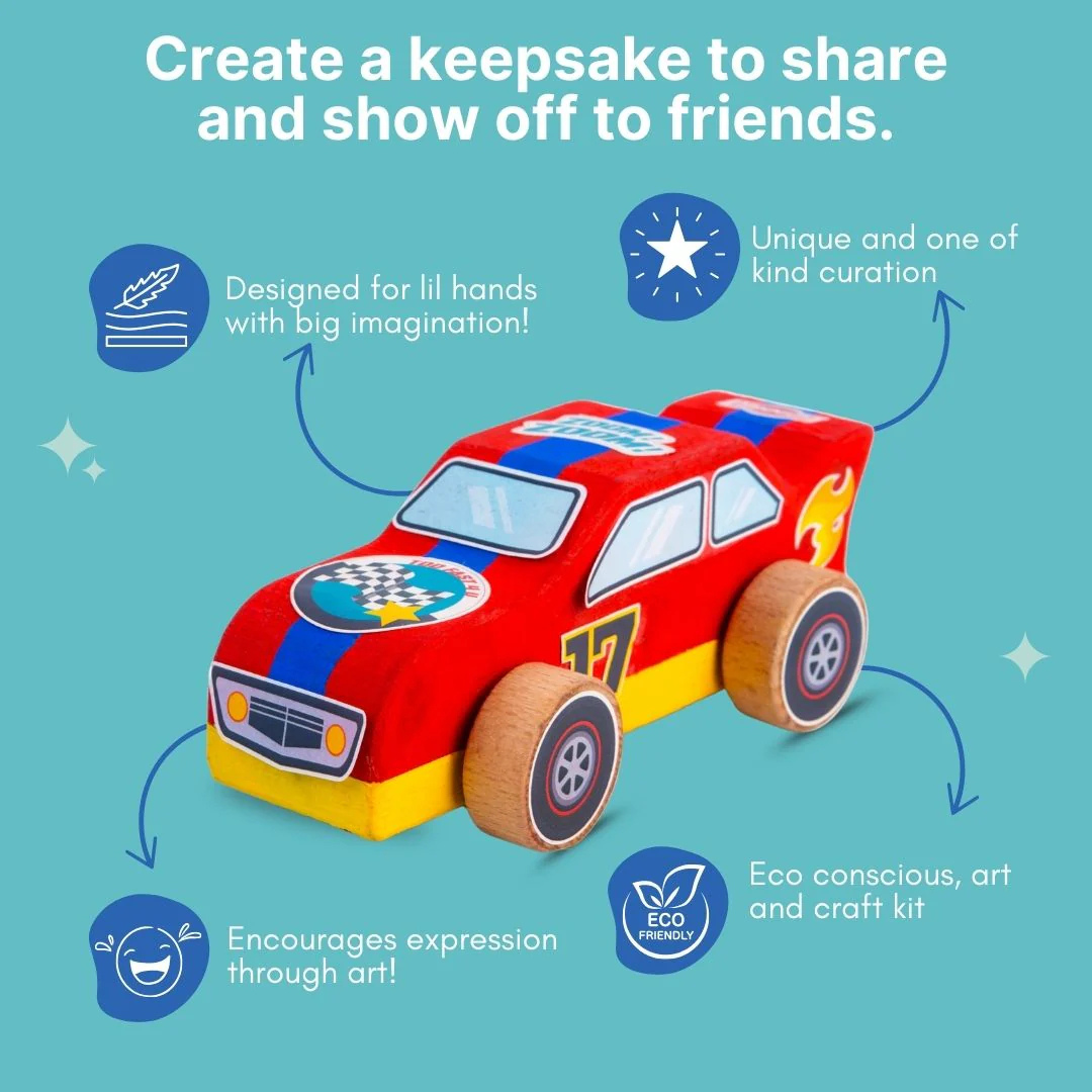 Wooden DIY Car – For Kids Age 3+