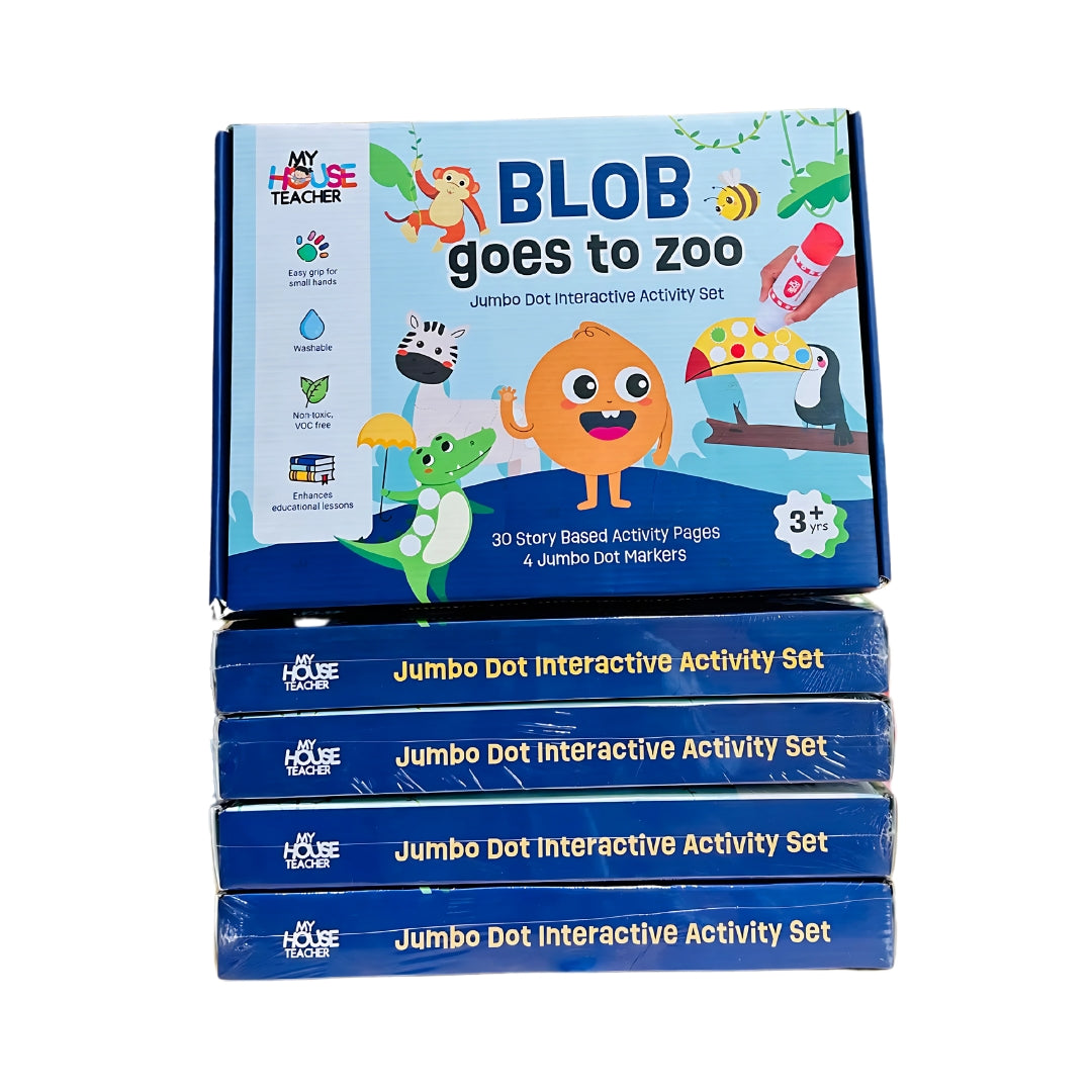 Blob goes to Zoo - Jumbo Dot Markers activity Set - Pack Of 5