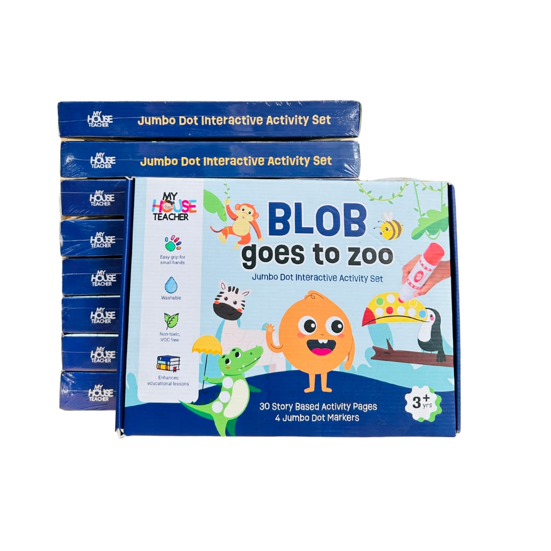 Blob goes to Zoo - Jumbo Dot Markers activity Set - Pack Of 10