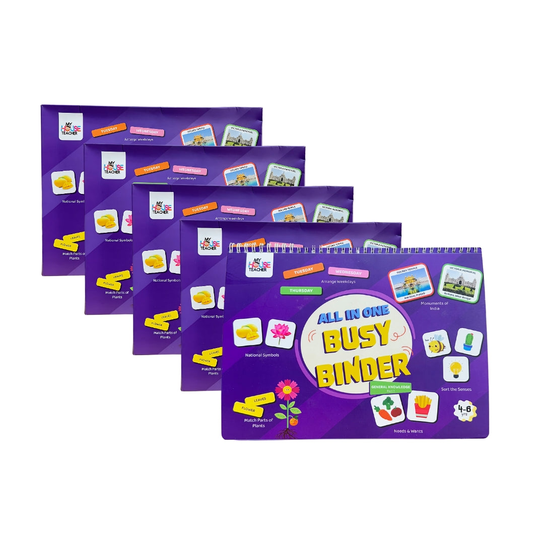 My GK Binder Book - 6 concepts in 1 interactive activity book - Pack of 5