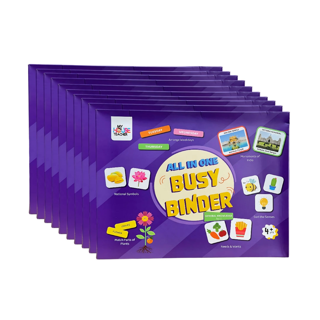 My GK Binder Book - 6 concepts in 1 interactive activity book - Pack of 10