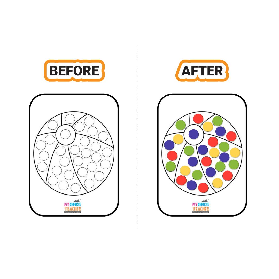 Fun Sticking Activity Box With Foam Stickers (Reusable)