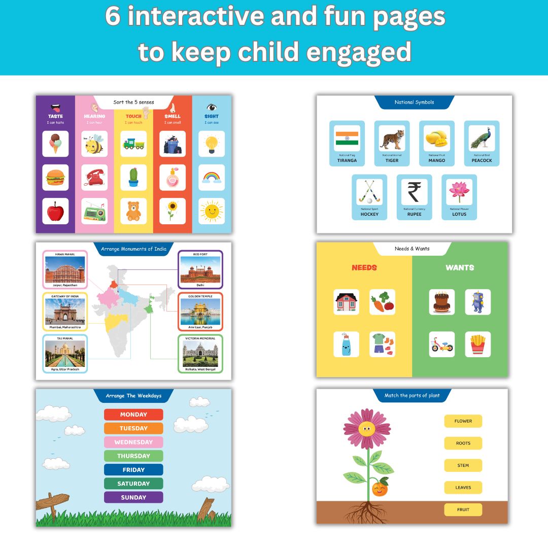 My GK Binder Book - 6 concepts in 1 interactive activity book - Pack of 10