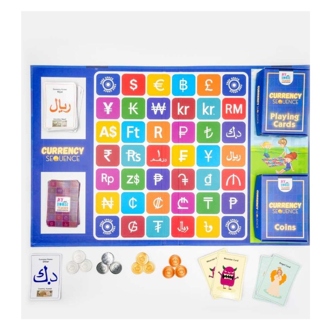 Currency Sequence Board Game - Pack Of 10