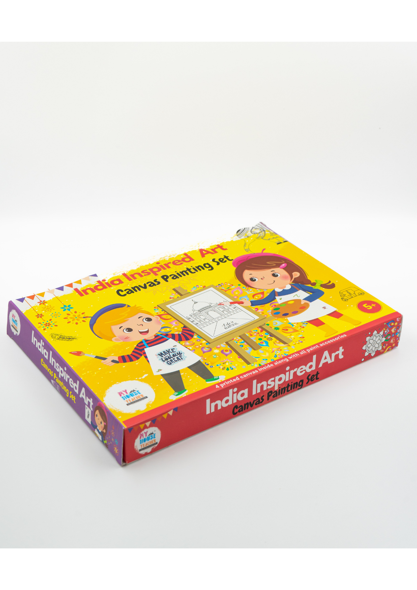 India Inspired Art Canvas Painting Set