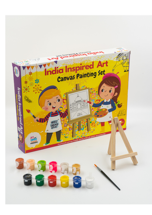 India Inspired Art Canvas Painting Set