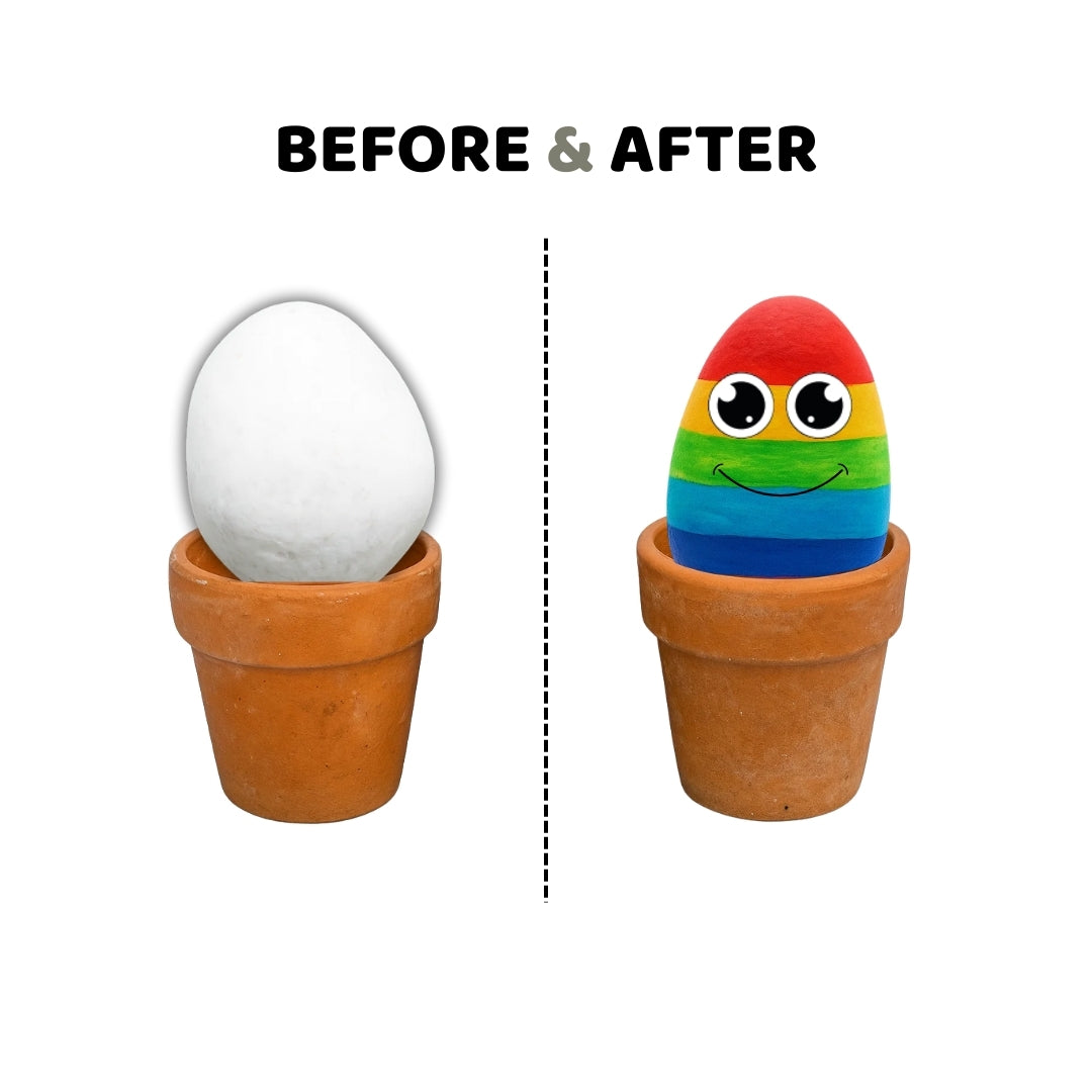 Color Your Own Rock Planter Activity
