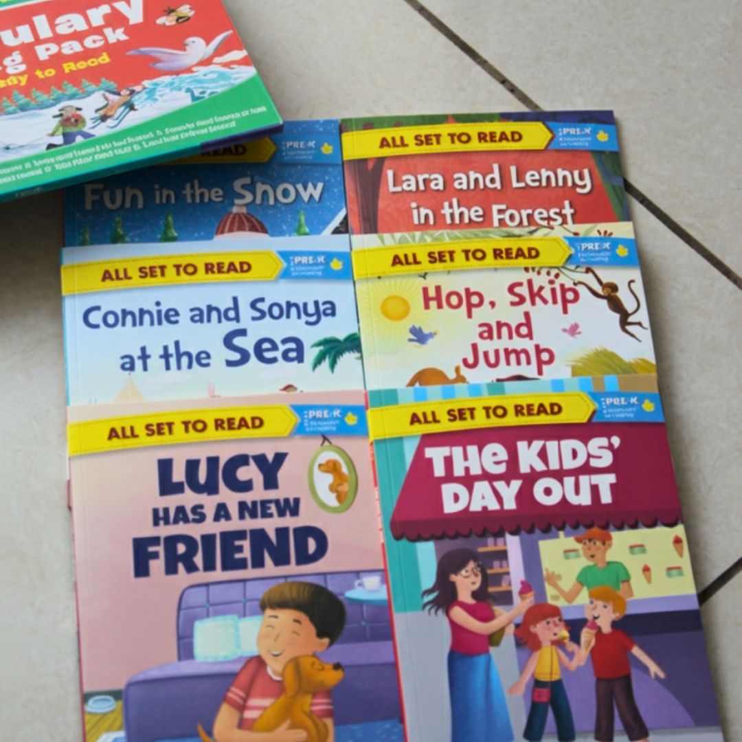 English Reader: Vocabulary Building Pack – Getting Ready to Read – Pre-School (A Collection of 6 Books)