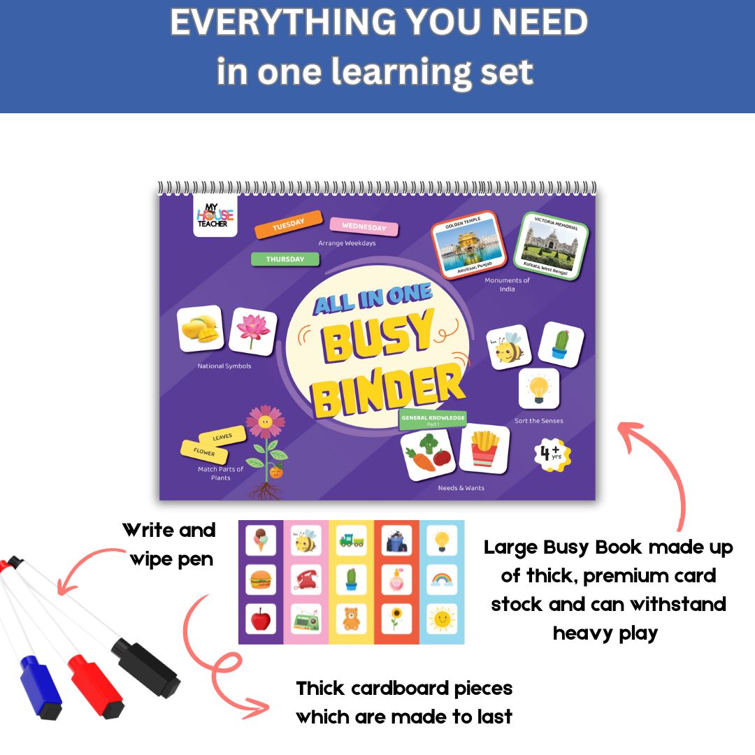 My GK Binder Book - 6 concepts in 1 interactive activity book - Pack of 10