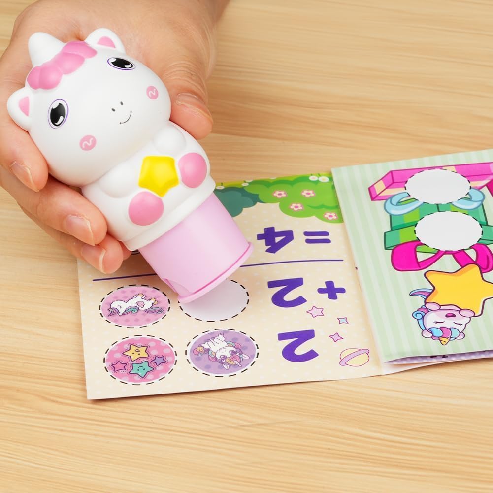 Magic Sticker and Stamper Activity Kit for Kids (Unicorn)