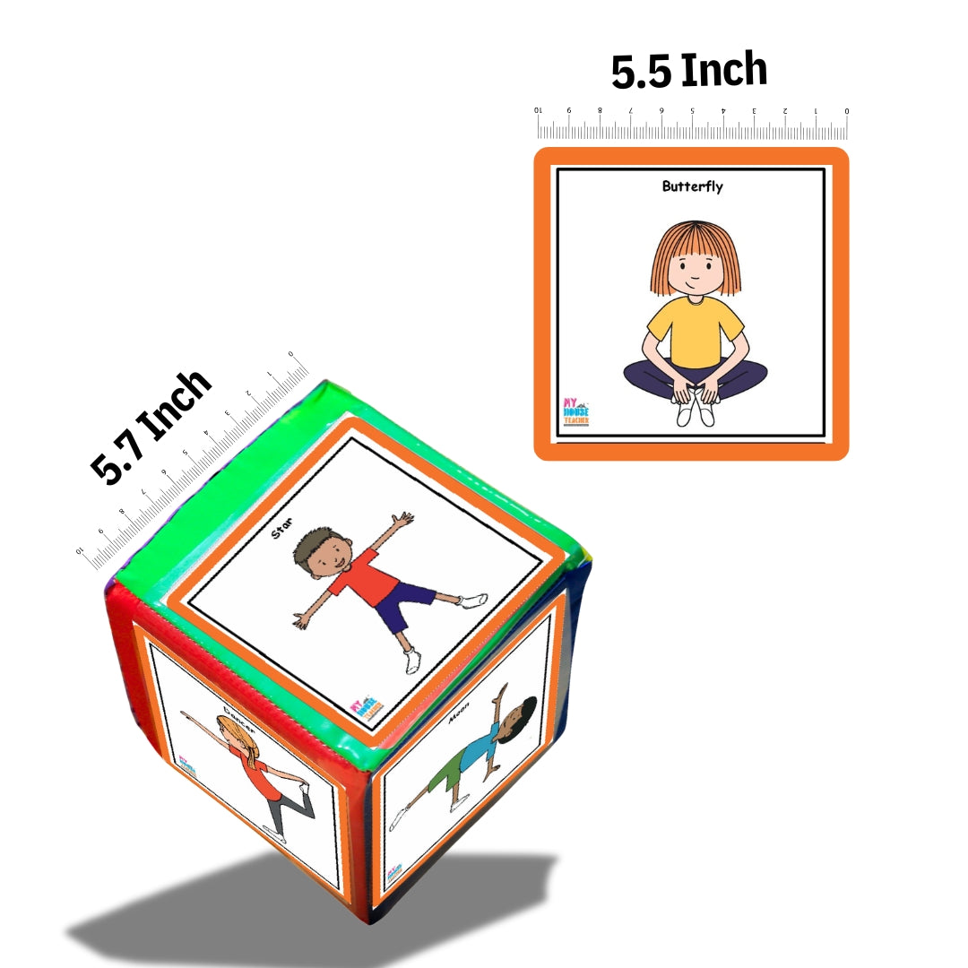 Yoga Poses Cards with a Huge Dice
