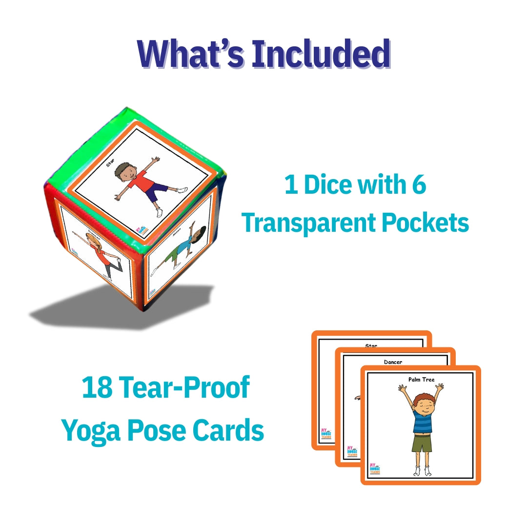 Yoga Poses Cards with a Huge Dice