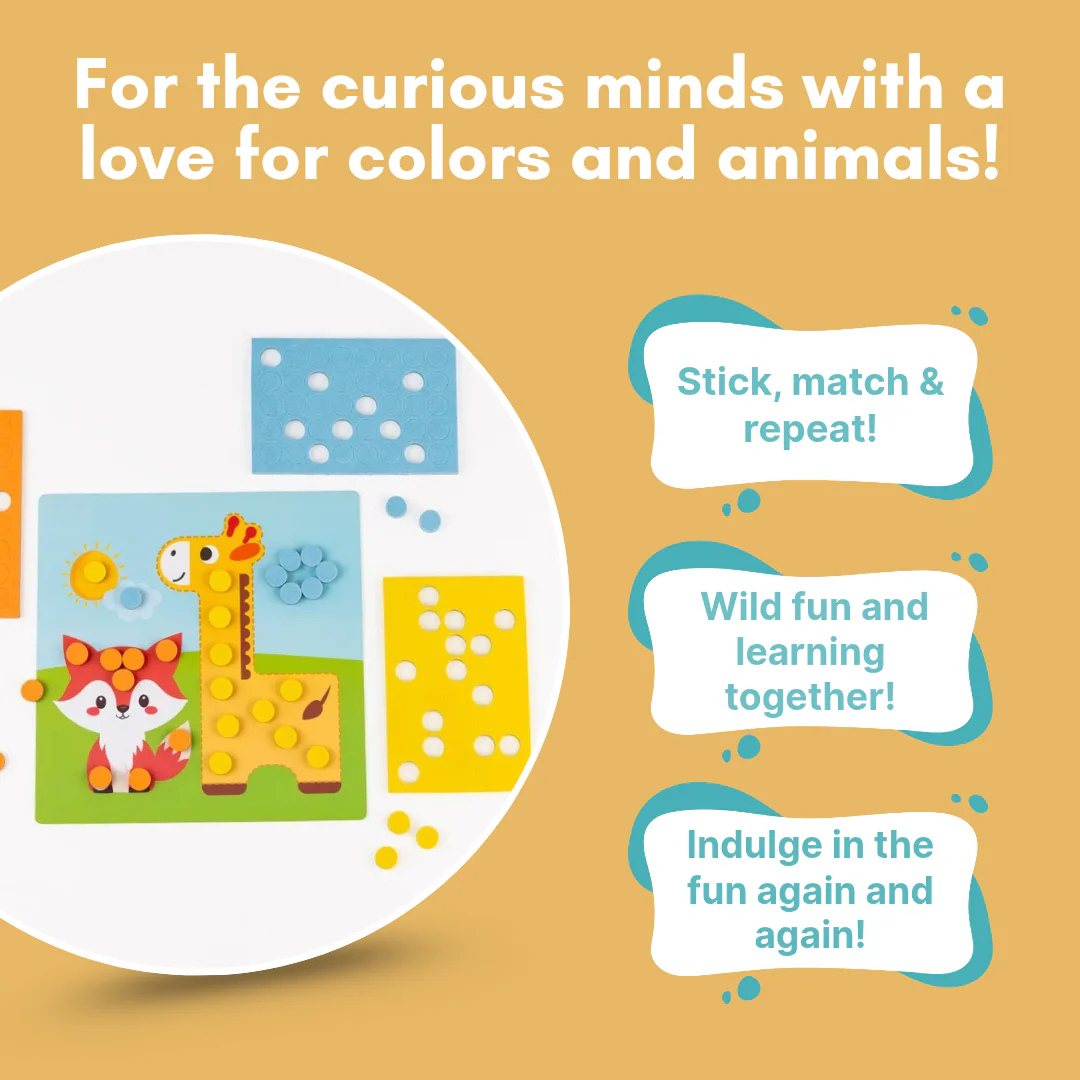 Magnetic Dot Art Fun Activity Reusable Set for Kids