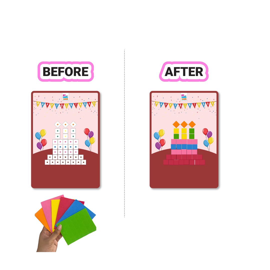 Mosaic Art Sticker Jumbo Activity - Pack of 10