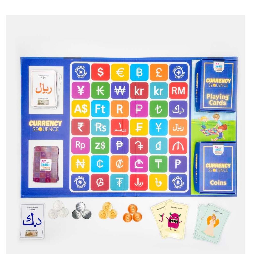 Currency Sequence Board Game - Pack Of 10