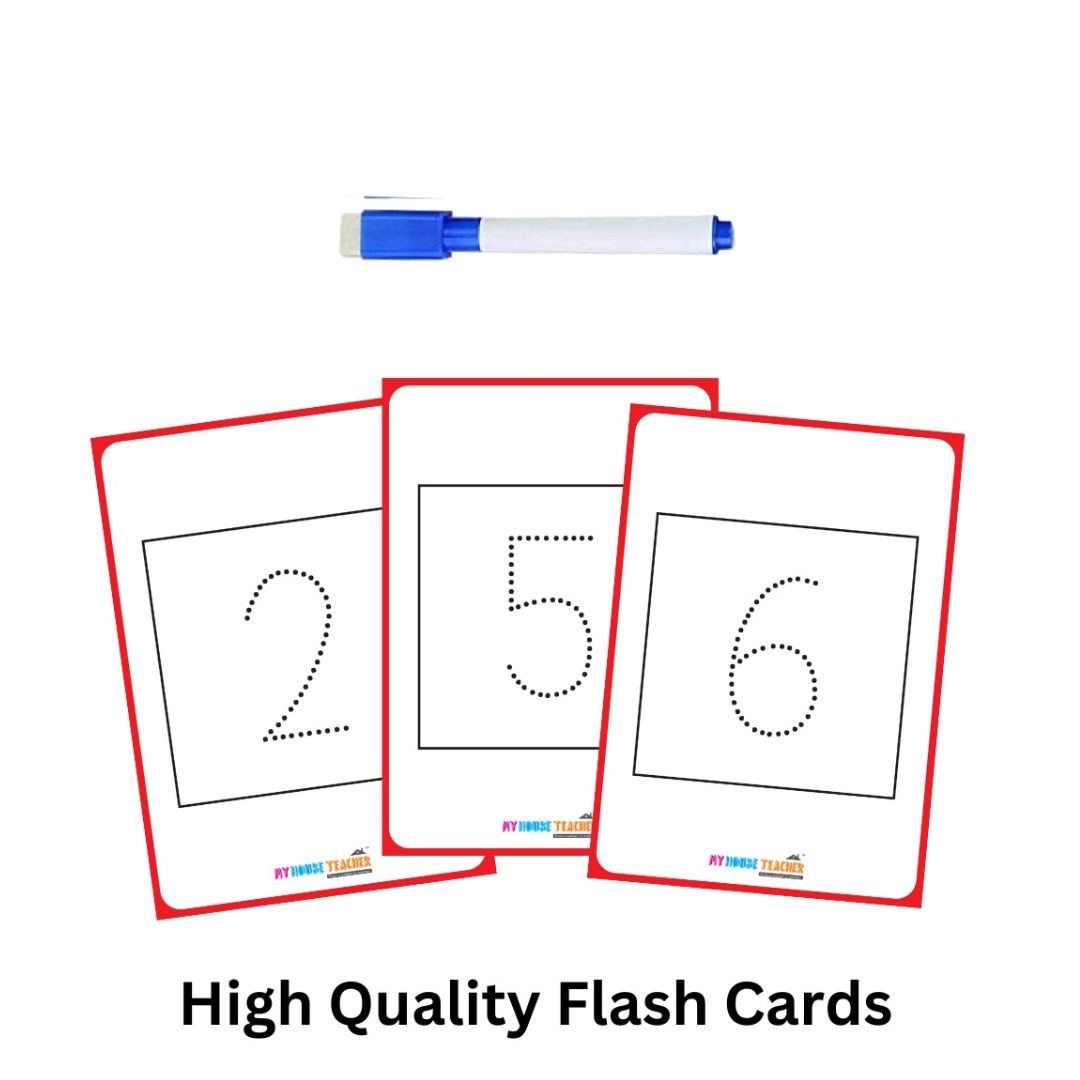 Numbers 0-9 Tracing Reusable Flashcards