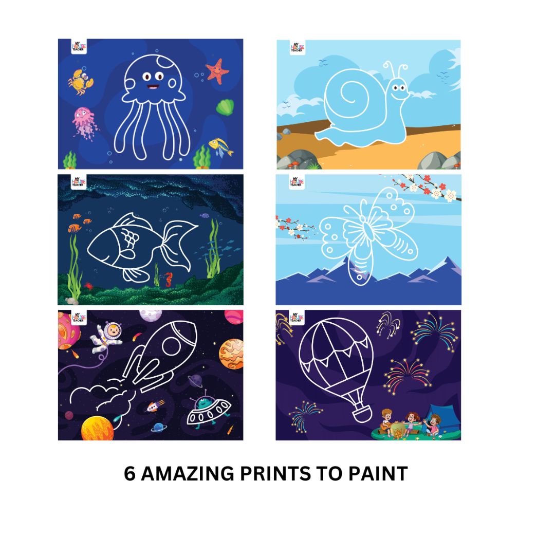 DIY Salt Painting Activity Box- Pack Of 5