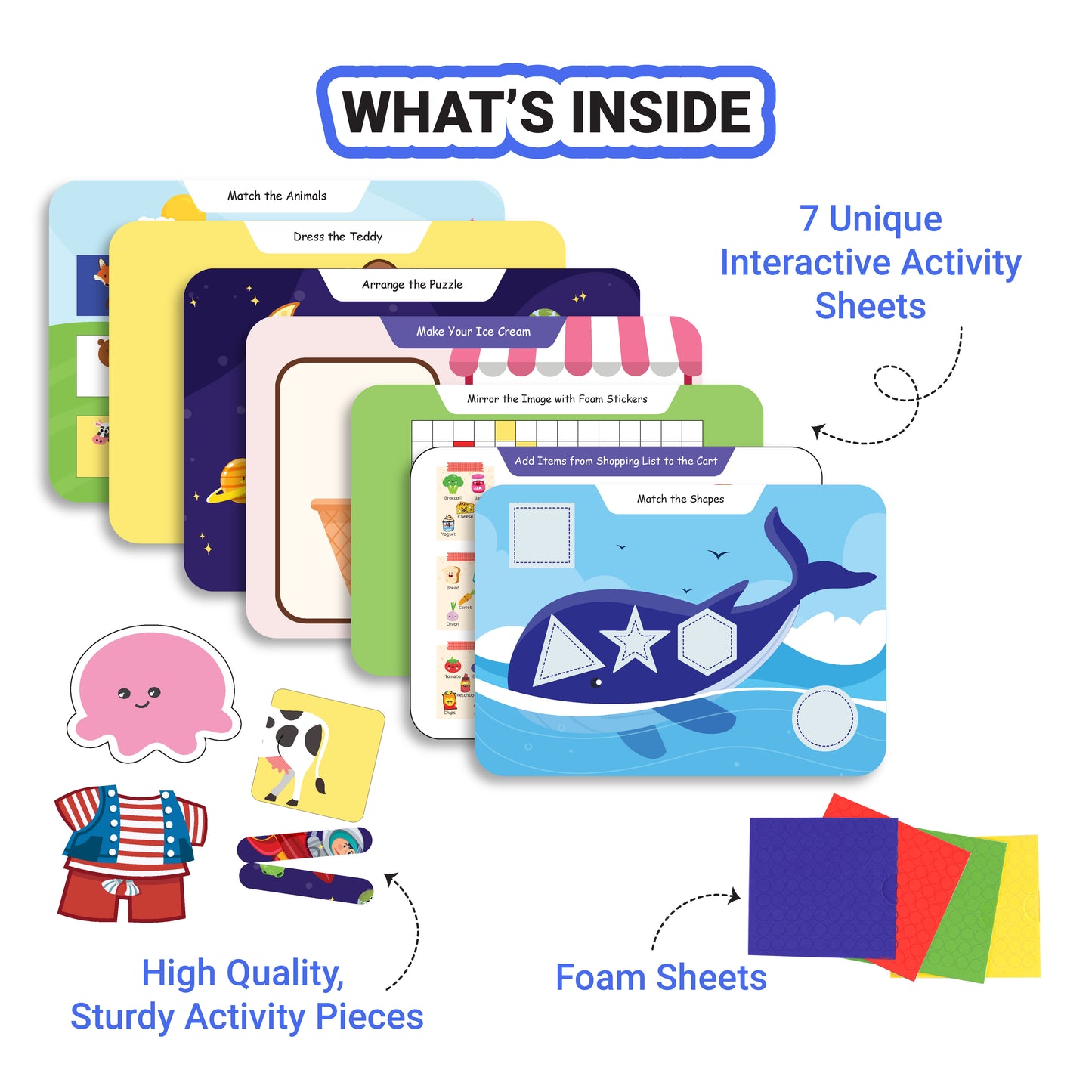 All in One Busy Binder for 3 to 5 years with logical brainy activities - Pack of 5