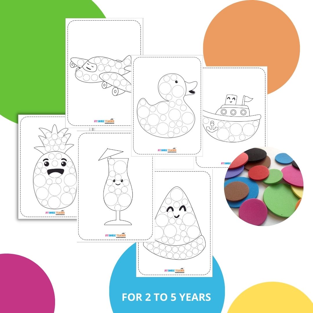 My House Teacher Sticking Big And Small Sticker Reusable Activity Busy Bag, Educational Toys For Kids Learning, Kids Activities Toys