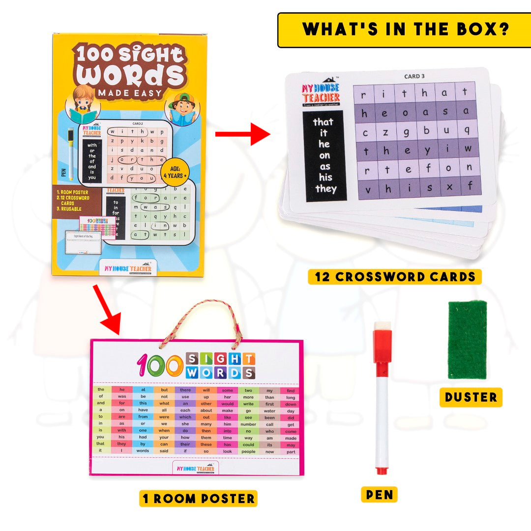 100 Sight Words Made Easy Activity Game - Pack Of 5