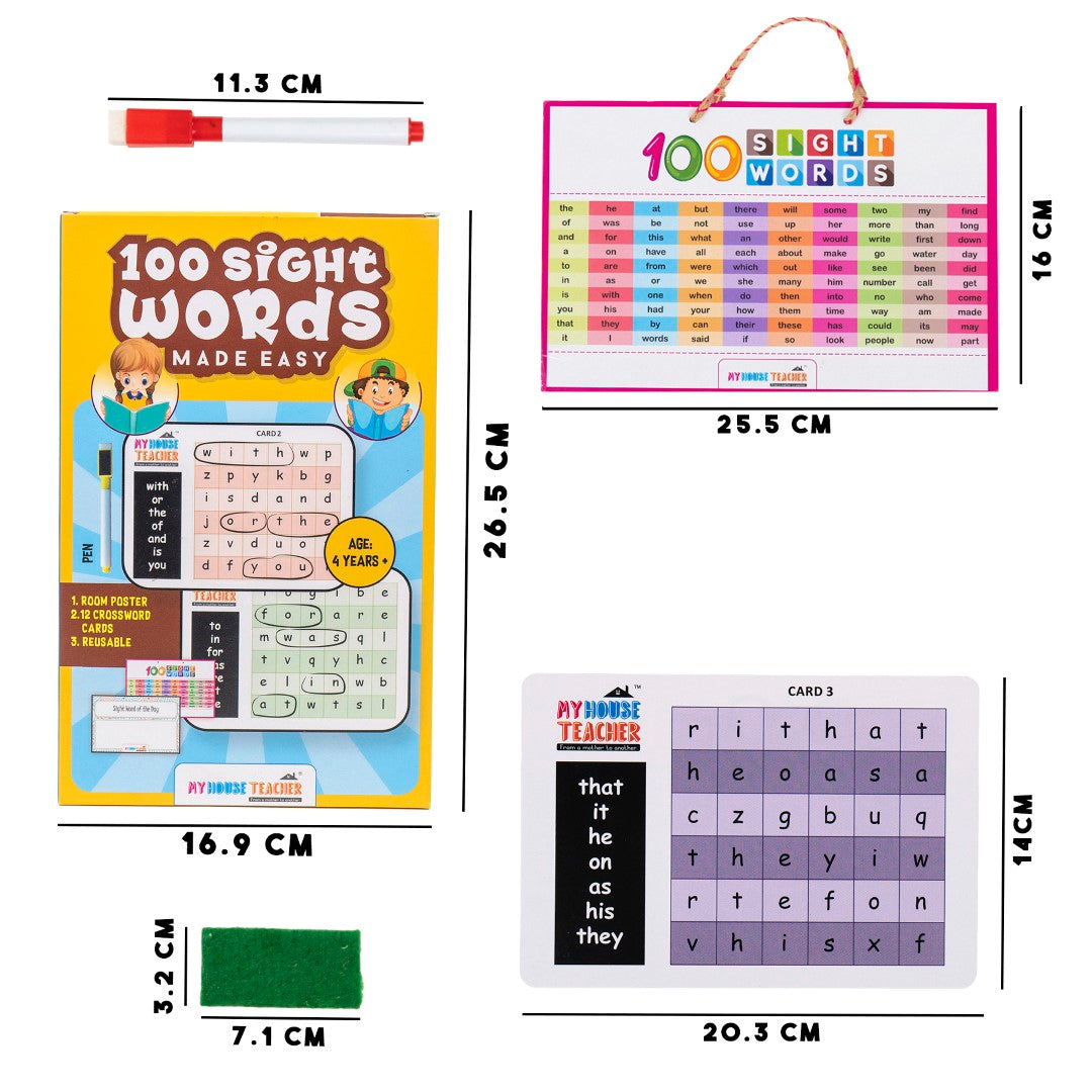 100 Sight Words Made Easy Activity Game - Pack Of 5