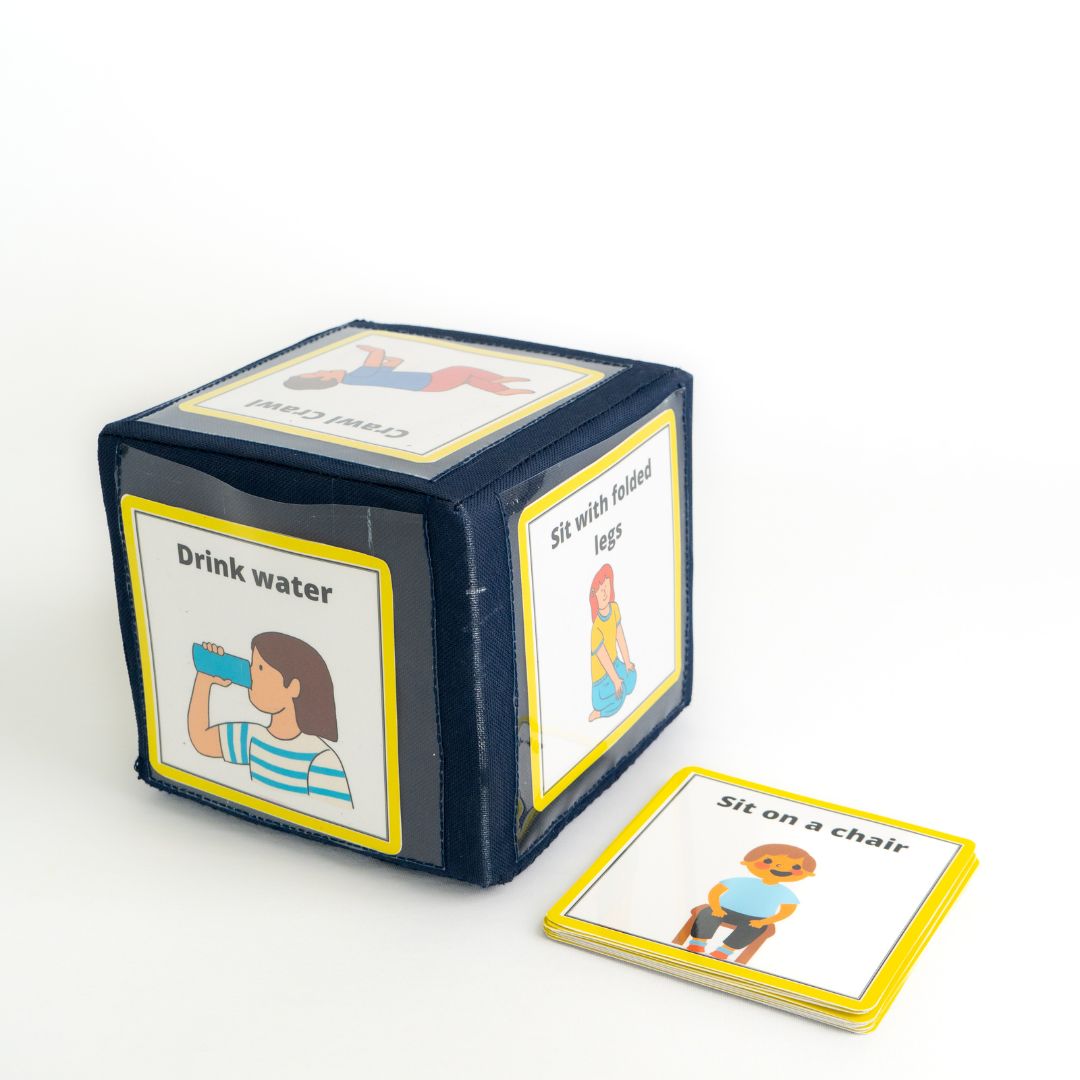 Toddler Action Cards with a Huge Dice My House Teacher