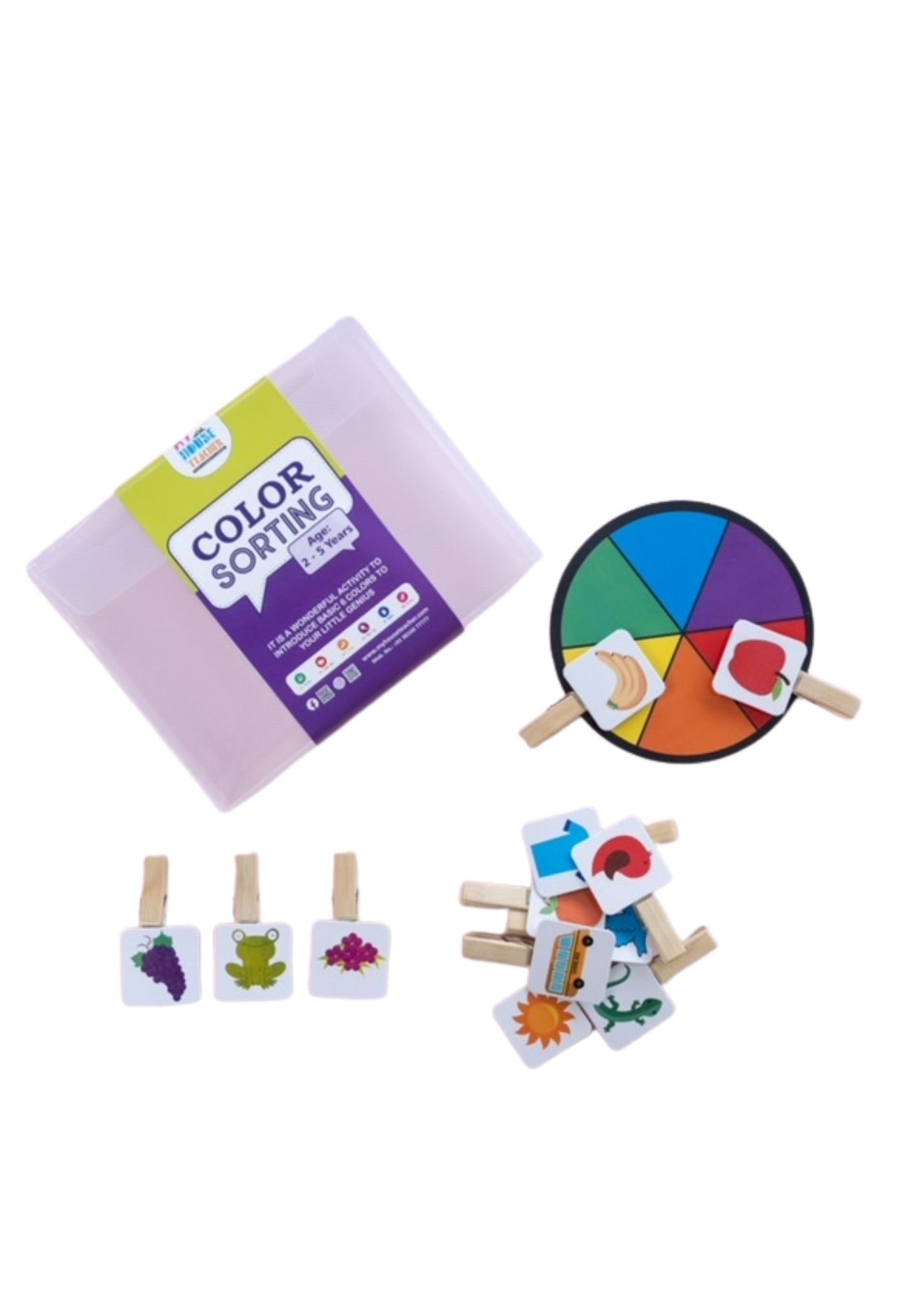 Color Sorting Toddler Busy Bag For Babies And Toddlers