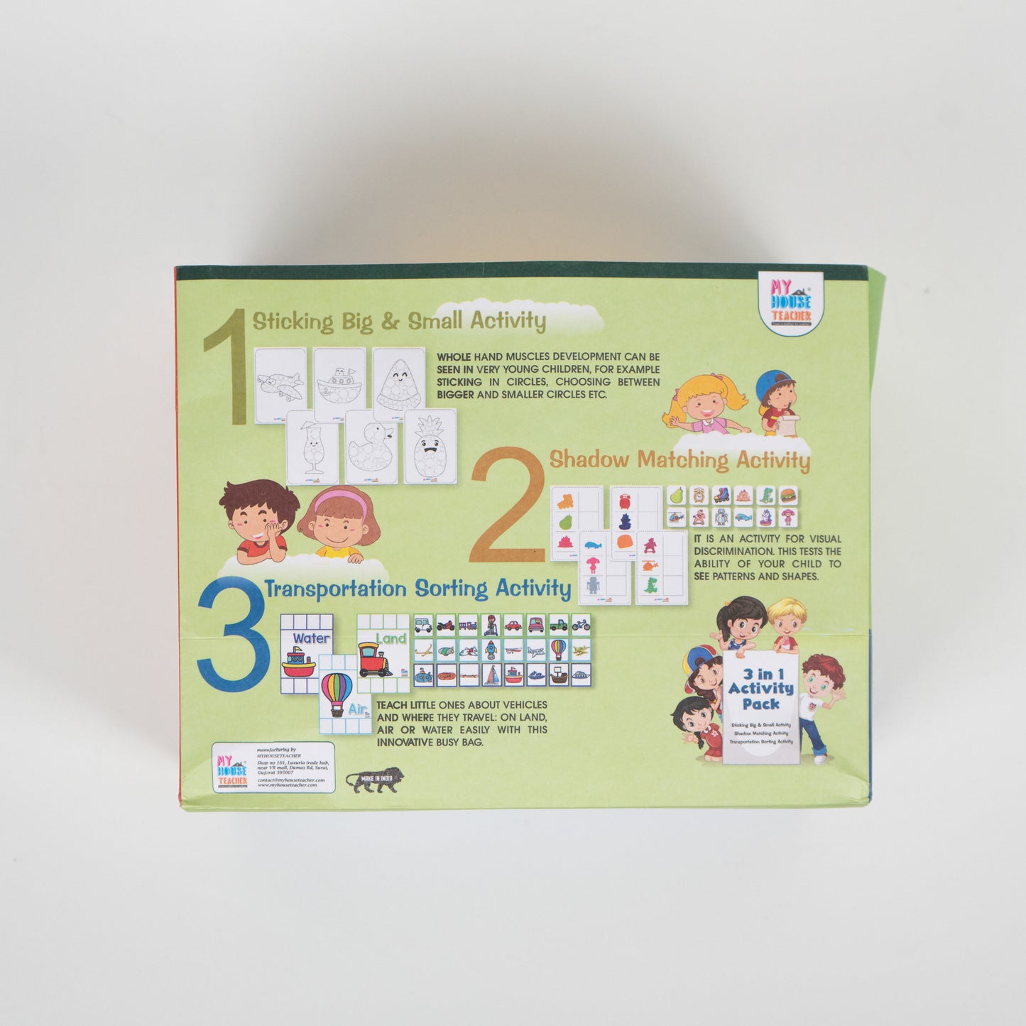 My House Teacher 3 in 1 Activity Bundle Set 2 For Babies And Toddlers, Educational Toys For Kids Learning, Kids Activities Toys