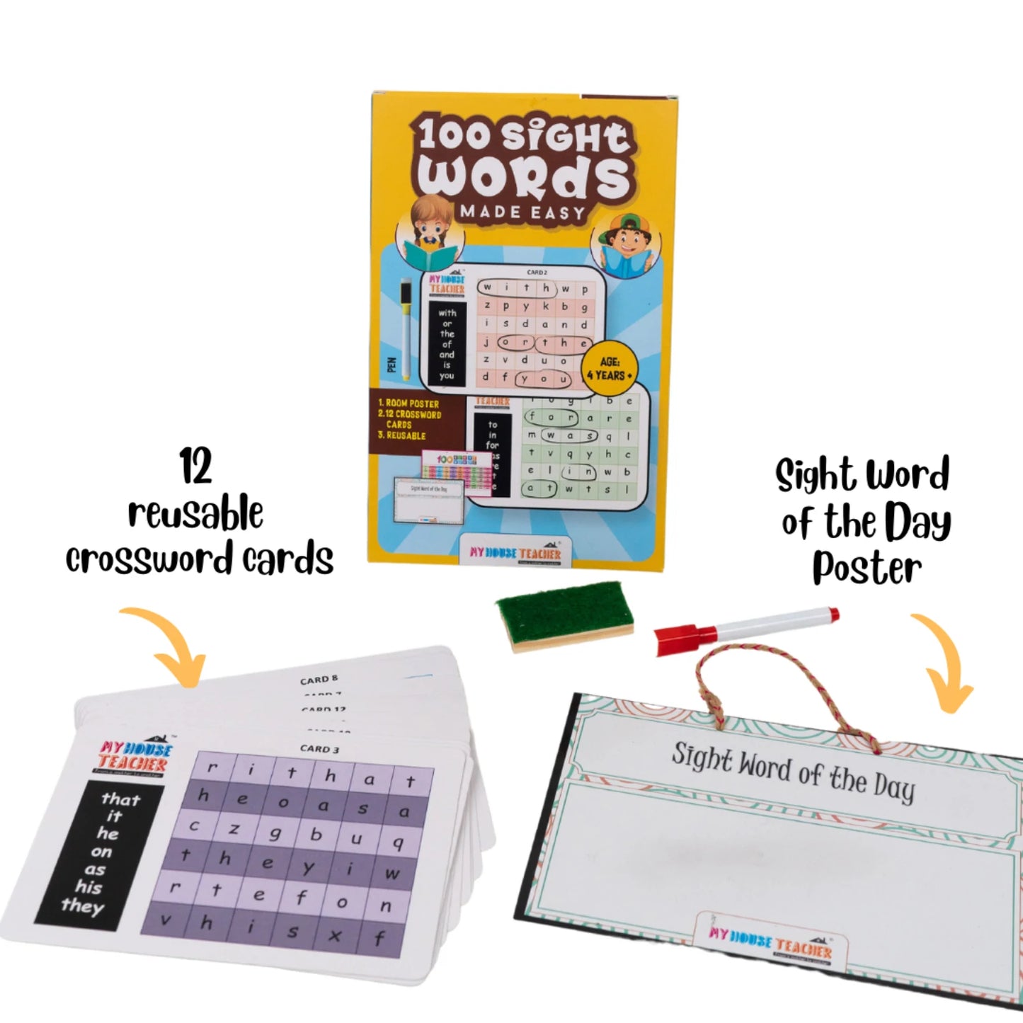 100 Sight Words Made Easy Activity Game - Pack Of 5
