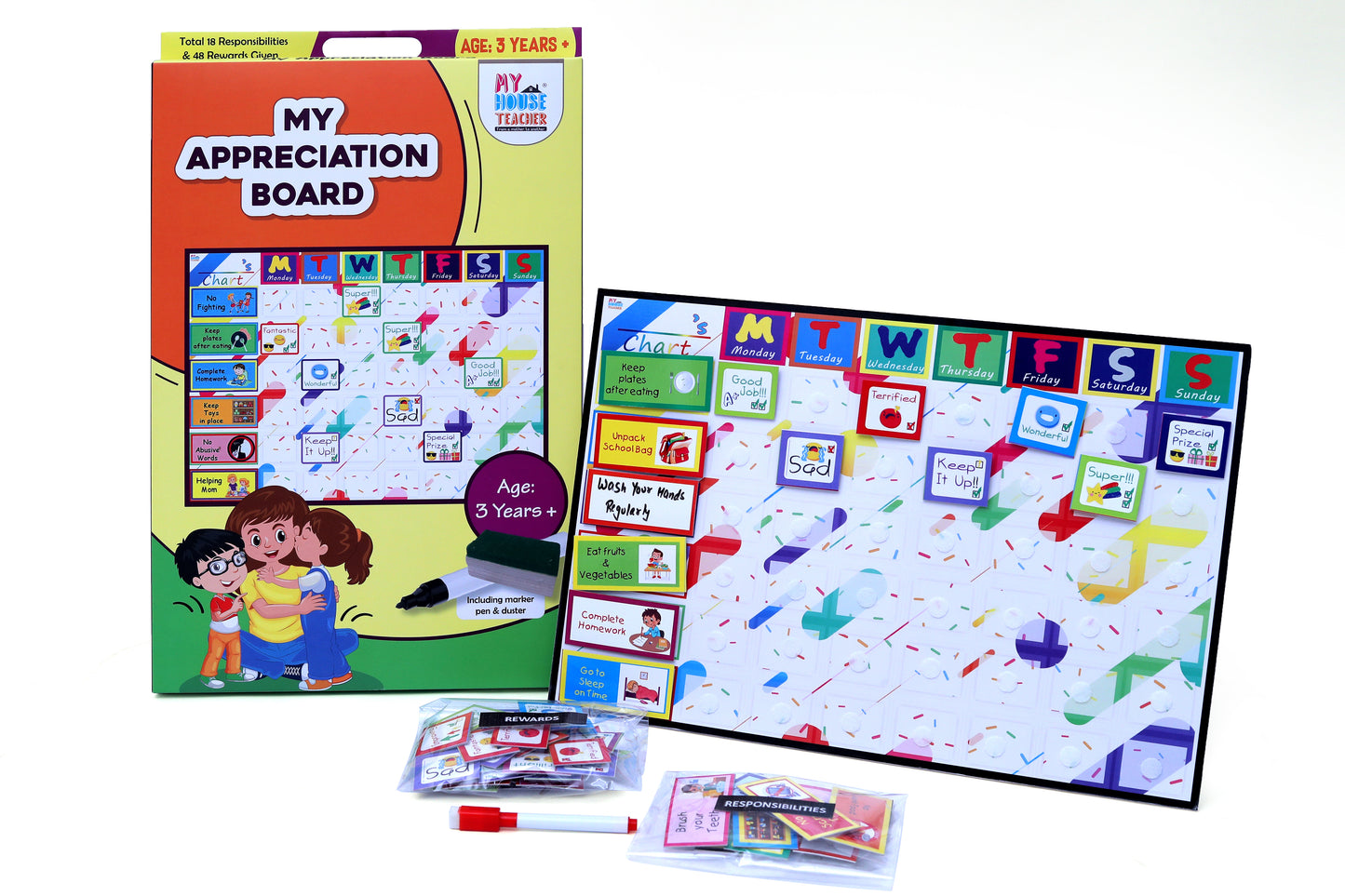 Magnetic My Appreciation Chart For Parents and Kids