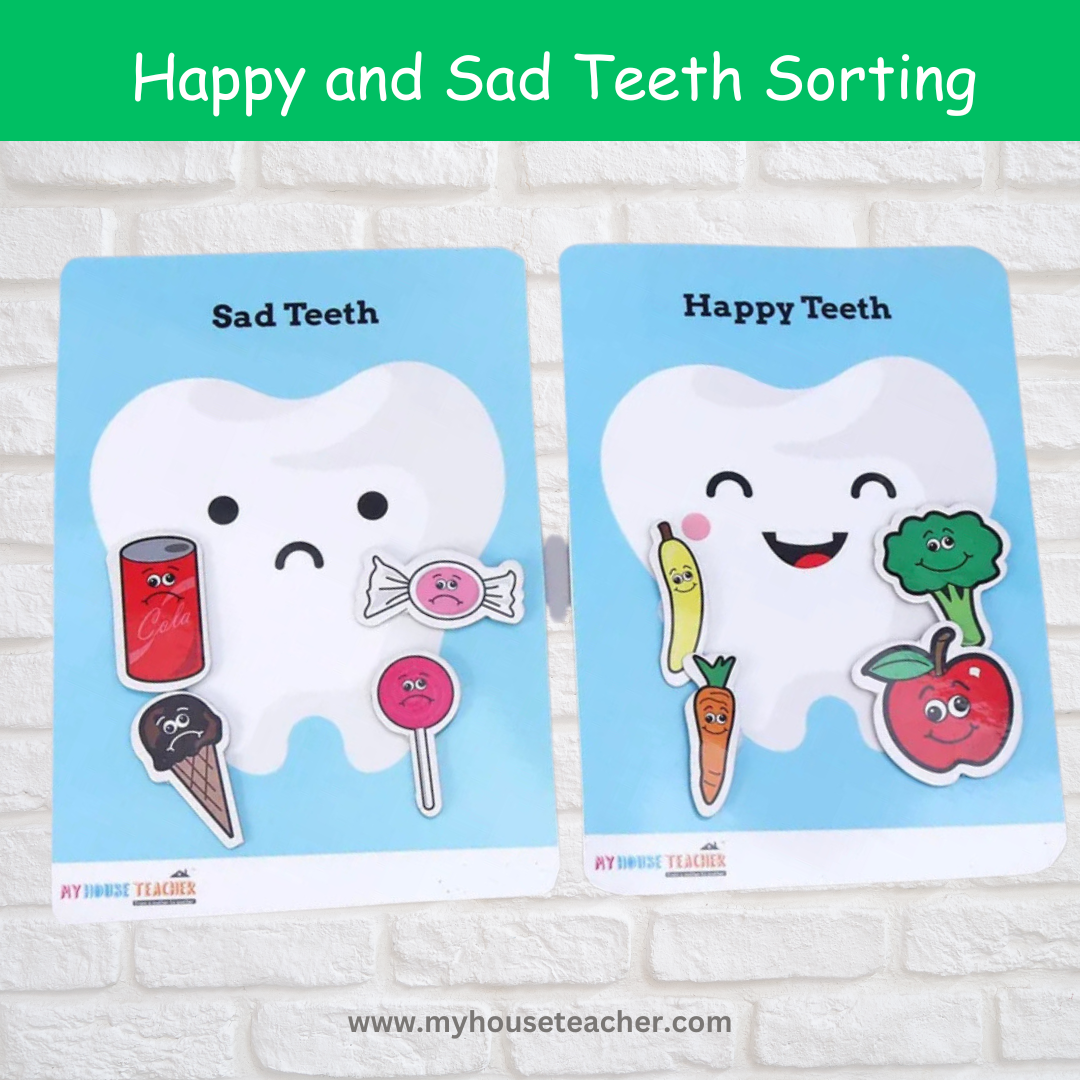 Happy And Sad Teeth Sorting Busy Bag
