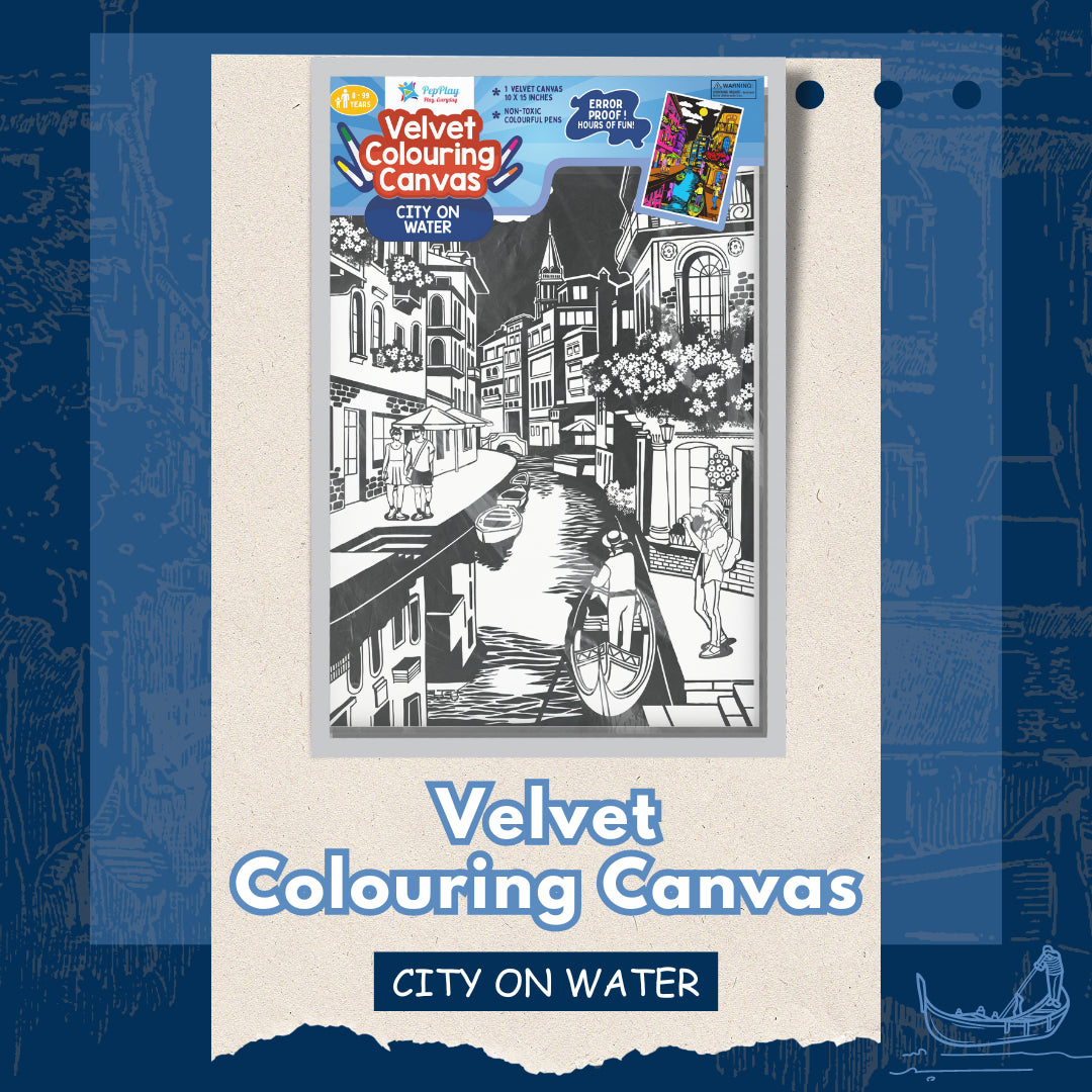 Velvet Colouring Canvas – CITY ON WATER