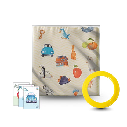 My Baby Soft Play Mat for Babies with 26 flashcards