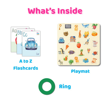 My Baby Soft Play Mat for Babies with 26 flashcards