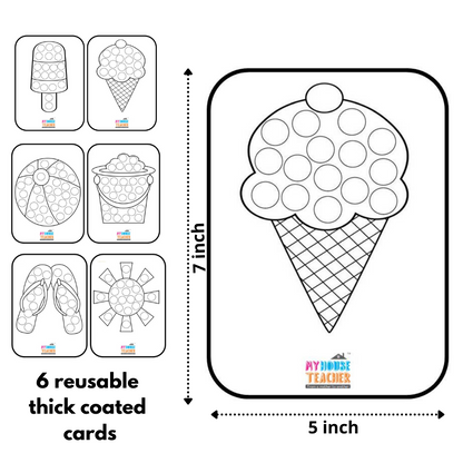 Fun Sticking Activity Box With Foam Stickers (Reusable)