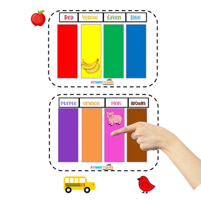Primary 8 Color Sorting Activity Box