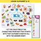 Alphabet A to Z Picture Search Activity with 26 Reusable Mats - Pack of 10