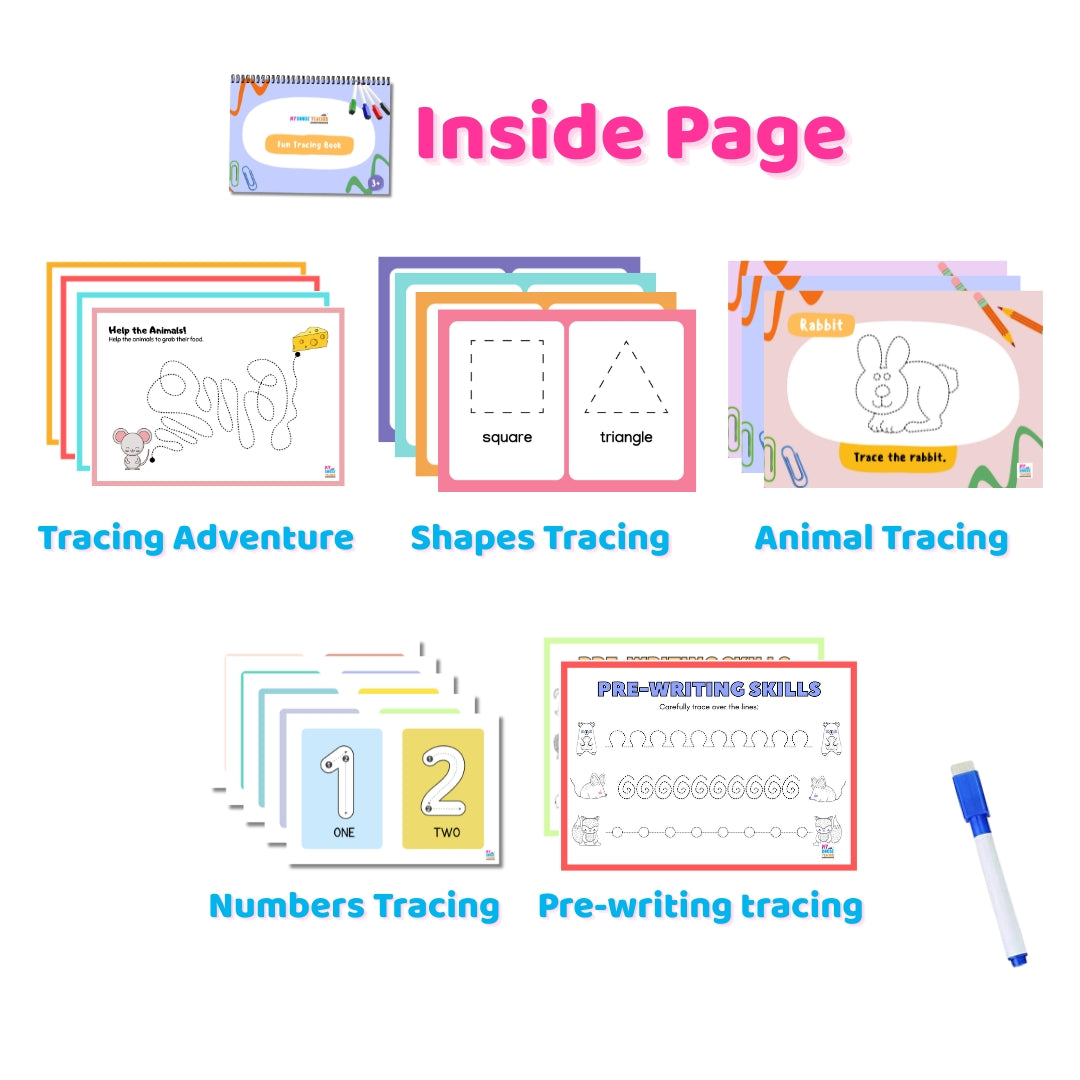 Two in One Busy Binder Book Set for 2 to 4 year toddlers
