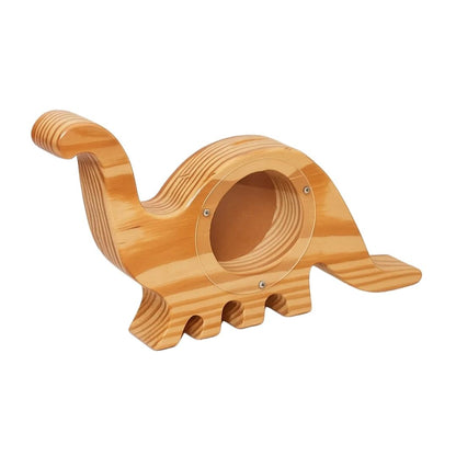 Wooden Dinosaur Money Bank