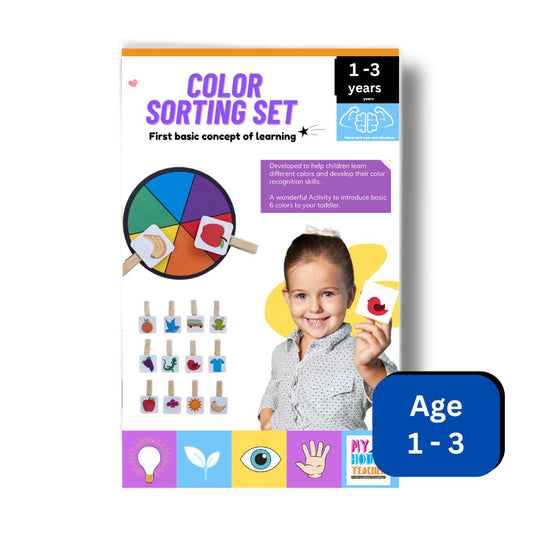 Color Sorting Toddler Busy Bag For Babies And Toddlers