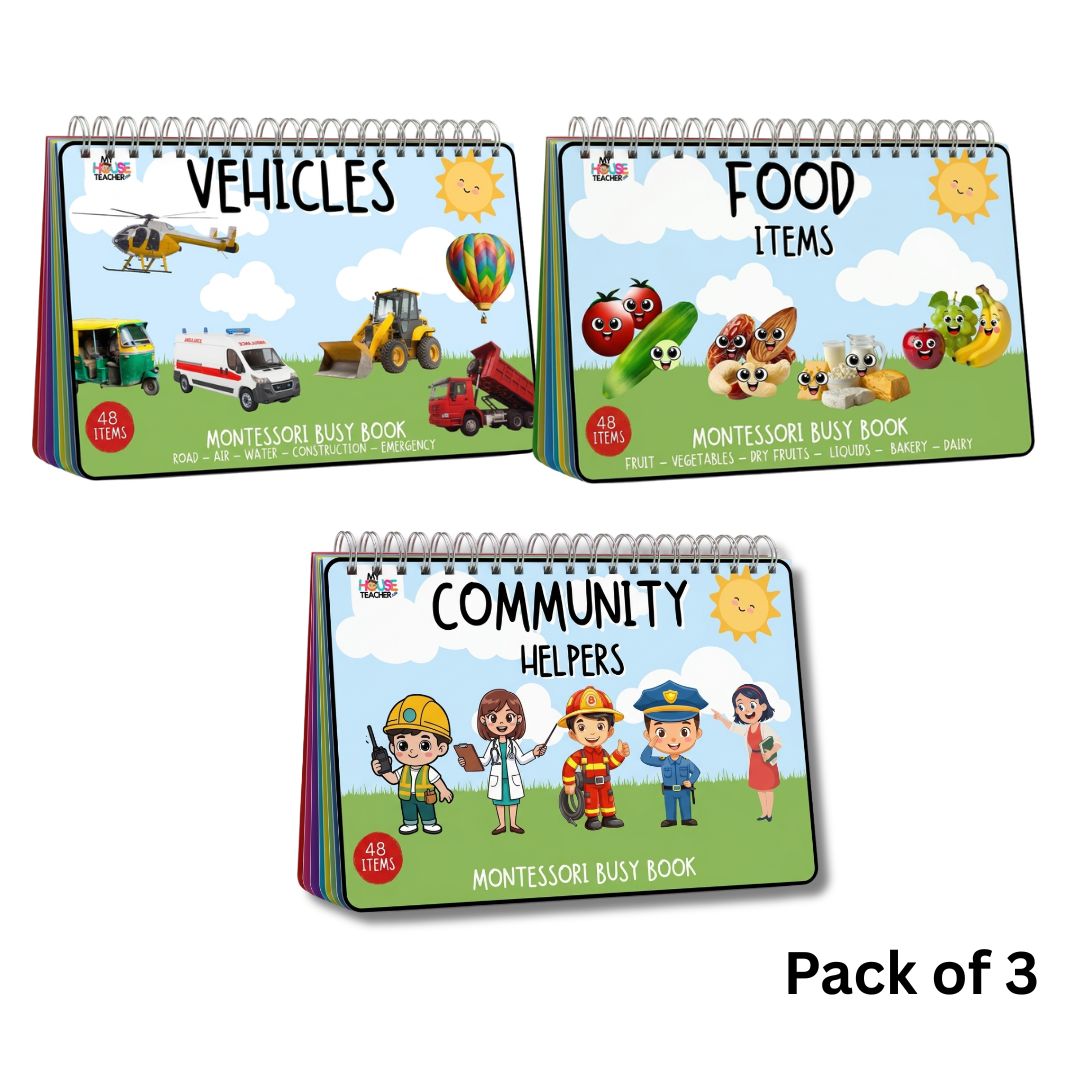 Pack of 3 Vehicles • Food • Community Helpers