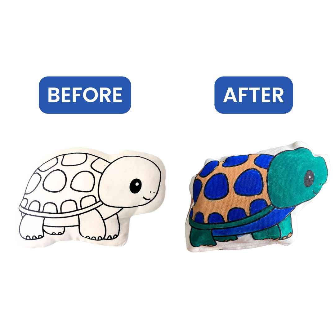 DIY Soft Toy Painting Kit - Cupcake & Turtle