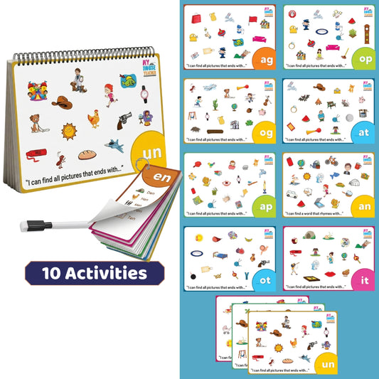 Three Letter Rhyming Words Busy Book