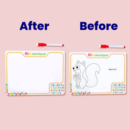 Wooden Alphabet  Peg Puzzle with Knobs