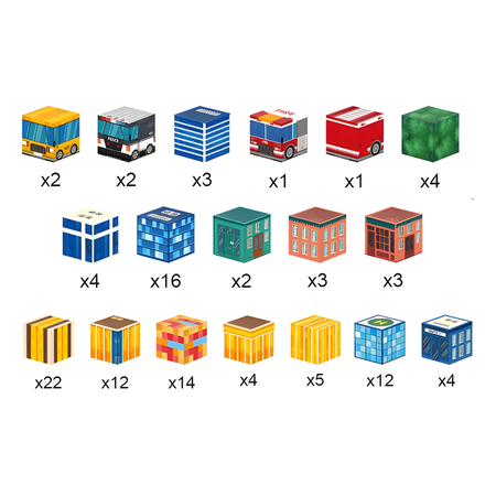 96-Piece Magnetic Building Cubes Set