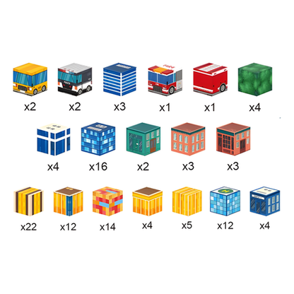96-Piece Magnetic Building Cubes Set